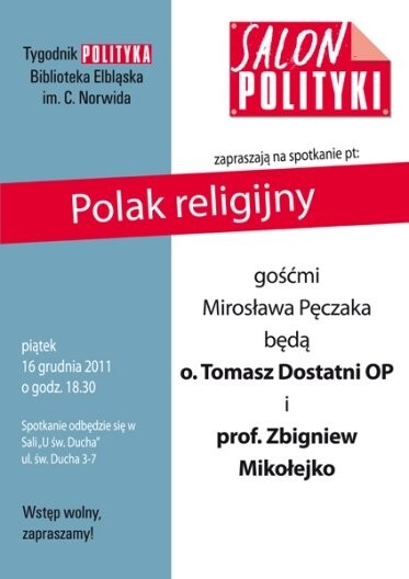 W Salonie „Polityki” o polskiej religijności