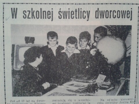 W szkolnej świetlicy dworcowej