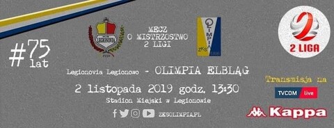 W teorii spacer. Olimpia zagra z outsiderem