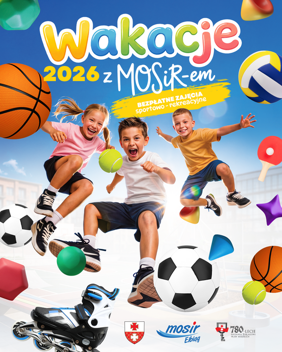 Wakacje z MOSiR-em 2026. Harmonogram letnich atrakcji