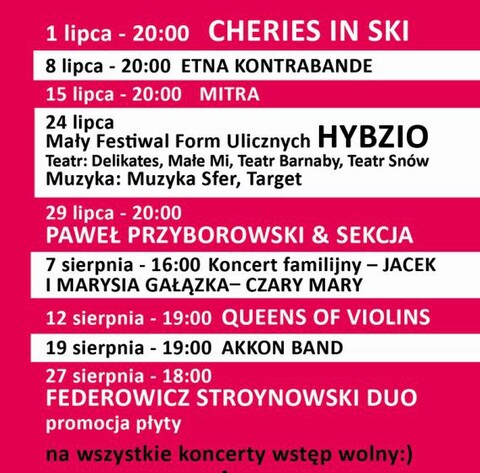 Wakacyjne Granie w Nowym Dworze Gdańskim