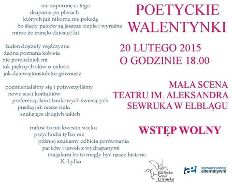 Walentynkowa Elbląska Scena Literacka