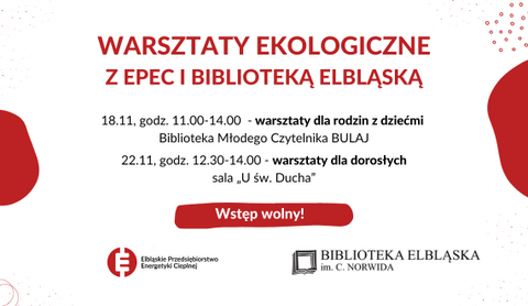 Warsztaty ekologiczne z EPEC i Biblioteką Elbląską