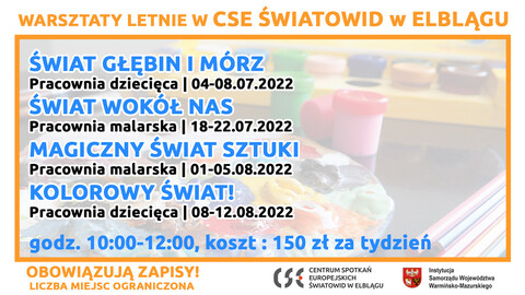 Warsztaty letnie w „Światowidzie”