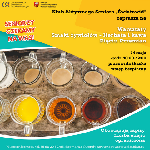 Warsztaty „Smaki Żywiołów – Herbata i Kawa Pięciu Przemian”