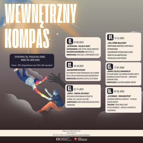 Wewnętrzny Kompas. Cykl warsztatów rozwoju osobistego