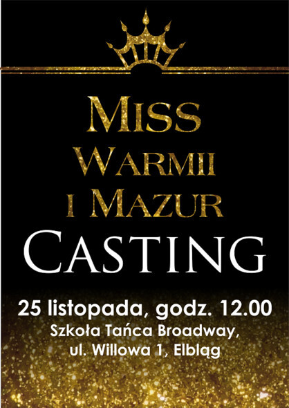 Weź udział w castingu do wyborów Miss Warmii i Mazur