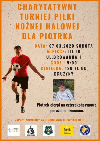 Weź udział w turnieju piłki nożnej dla Piotra