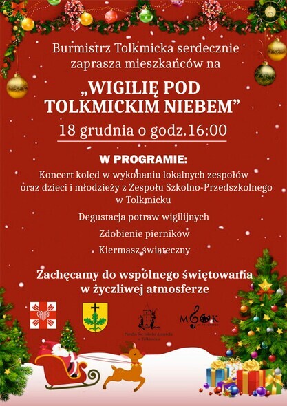 Wigilia pod tolkmickim niebem