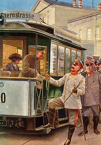 Dawno temu przez Elbląg... przejechał cesarz Wilhelm II