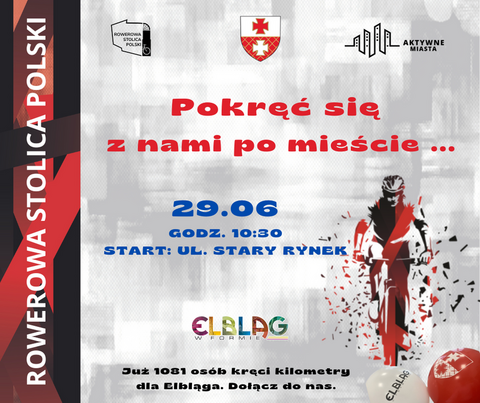 Wspólne kręcenie kilometrów podczas Dni Elbląga