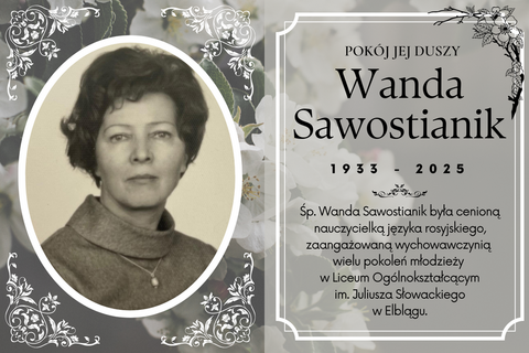 Wspomnienie o śp. Wandzie Sawostianik