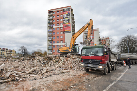 Wyburzanie na Grunwaldzkiej