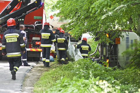 Wypadek cysterny z ropą