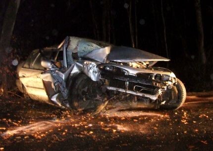 Wypadek koło Dąbrowy