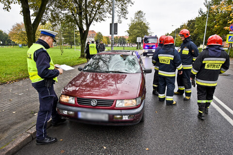 Wypadek na Mickiewicza. Rowerzysta zmarł...
