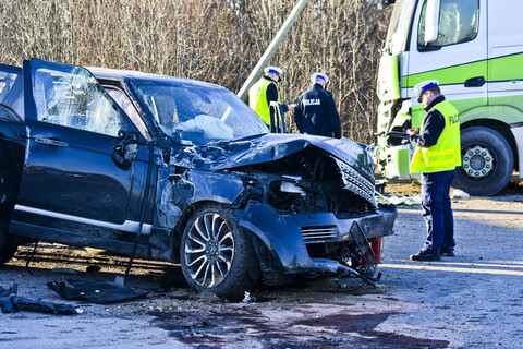 Wypadek na starej siódemce