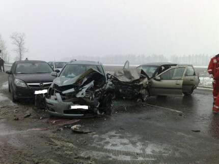 Wypadek na trasie do Gdańska
