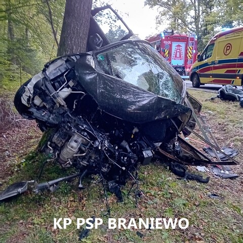 Wypadek pod Braniewem