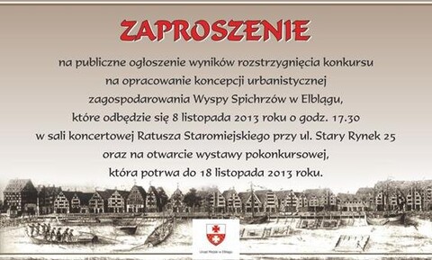 Wyspa Spichrzów. Ogłoszenie wyników