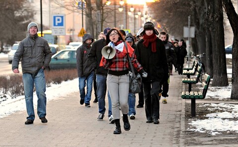 Wyszli na ulice, ale było ich mniej