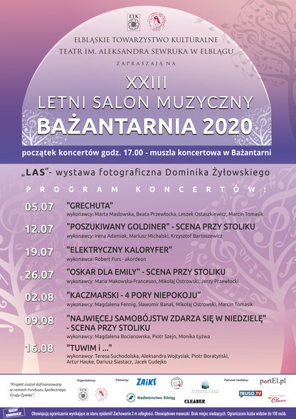 XXIII Letni Salon Muzyczny – Bażantarnia 2020 czas zacząć