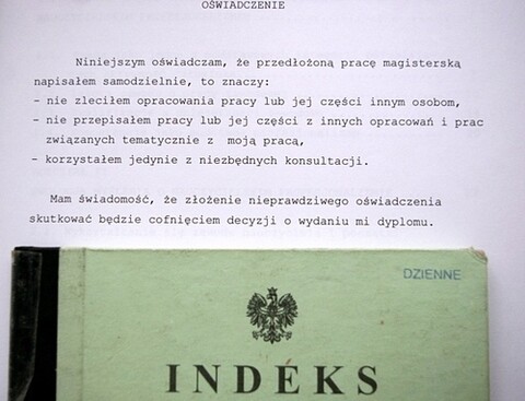 Za plagiat student może stracić tytuł magistra