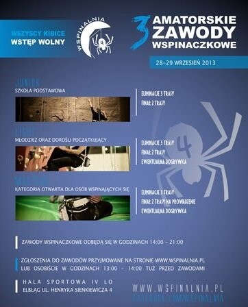 Za tydzień zawody wspinaczkowe