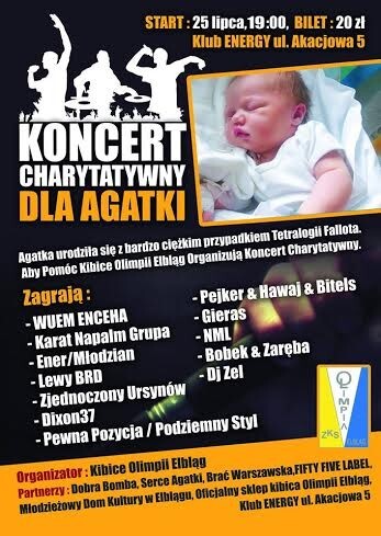 Zagrają dla Agatki