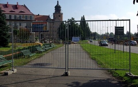 Zamknięte przejście dla pieszych