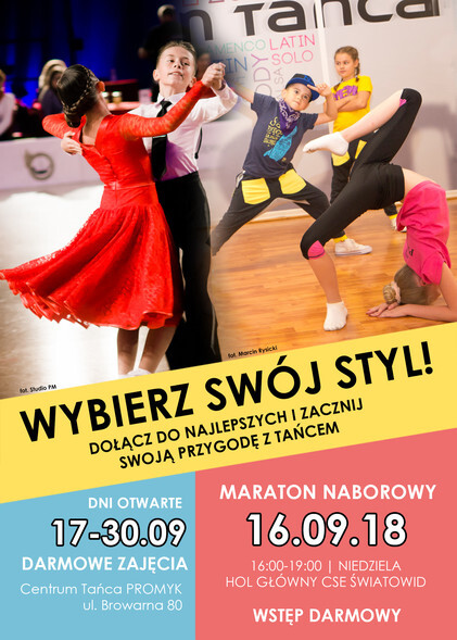 Zapowiedź sezonu – Maraton i Dni Otwarte w Centrum Tańca Promyk