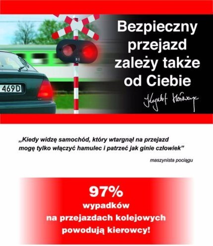 Zatrzymaj się przed przejazdem!