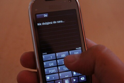 Zatrzymany za sms-y