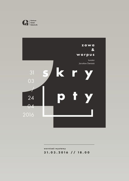 Zawa & Worpus Skrypty. Dziś wernisaż