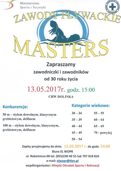 Zawody Pływackie Masters 2017