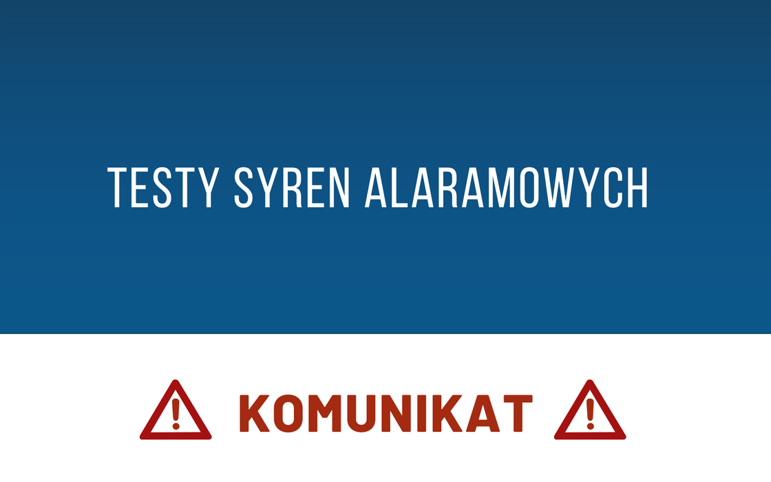 Zawyją syreny - to tylko testy