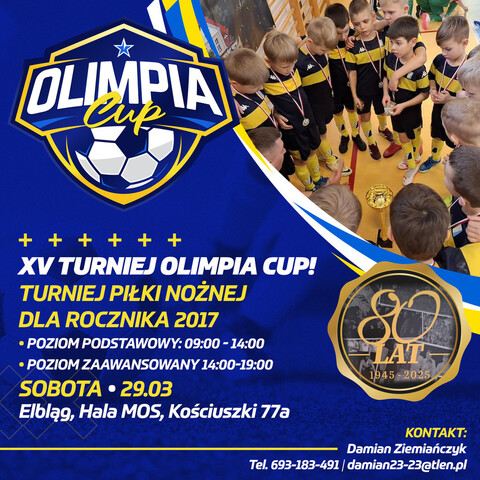 Zbliża się XV Turniej Olimpia Cup