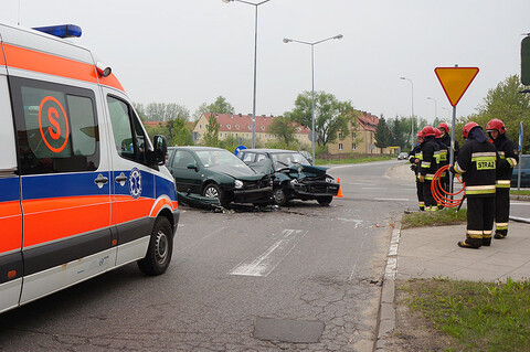 Zderzenie na skrzyżowaniu