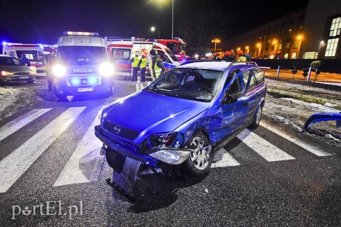 Zderzenie opla z audi na ul. Nowej