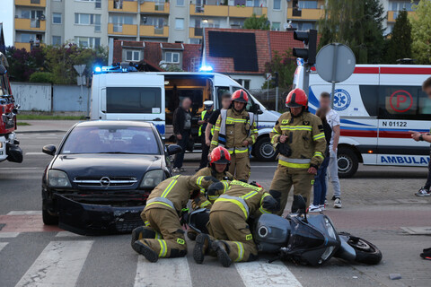 Zderzenie z motocyklem na Ogólnej