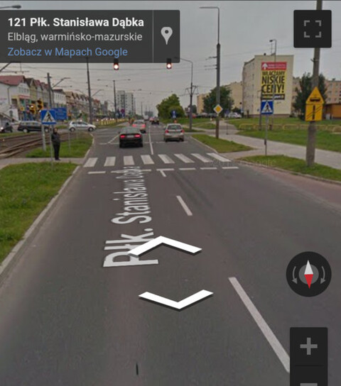 Problem ze światłami na Obrońców Pokoju