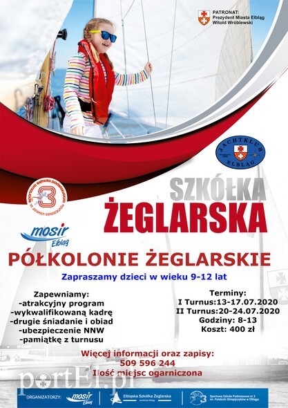 Żeglarskie półkolonie w Elblągu