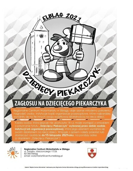 Zgłoś kogoś wyjątkowego do konkursu „Dziecięcego Piekarczyka”