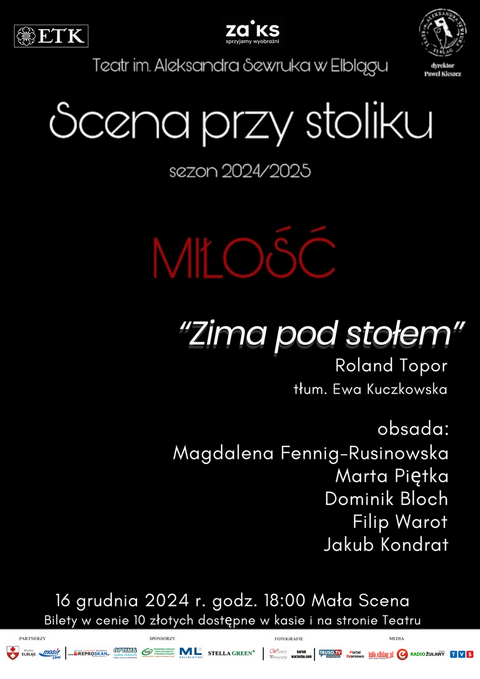 „Zima pod stołem” na Scenie przy stoliku