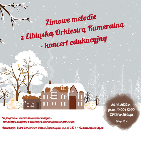 Zimowe melodie z Elbląską Orkiestrą Kameralną