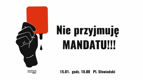 Zimowy spacer w sprawie mandatów