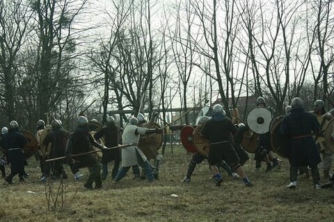 Zjazd i trening wikingów