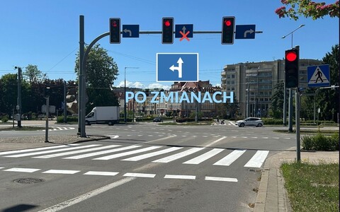Zmiana organizacji ruchu na skrzyżowaniu ul. Traugutta i ul. Grota-Roweckiego
