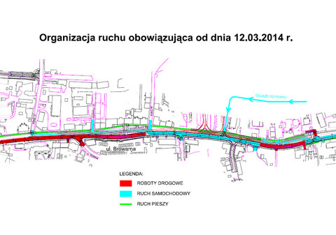 Zmiana organizacji ruchu na ul. Browarnej