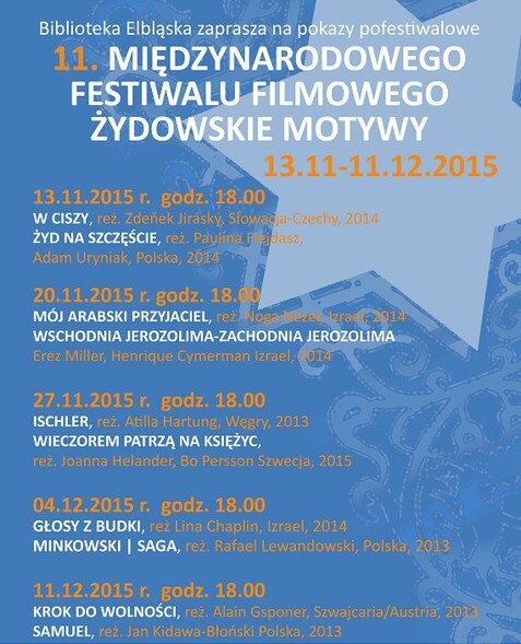 Zobacz kolejne filmy z 11. MFF Żydowskie Motywy